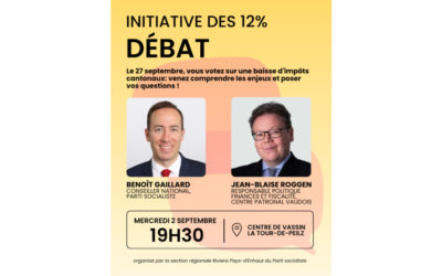 Débat du 2 septembre: le PS face au patronat sur l’initiative des 12%
